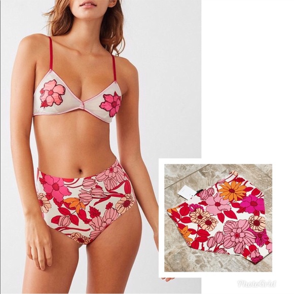 💢LAST ONE💢 UO High Waisted Floral Panty - Picture 2 of 4